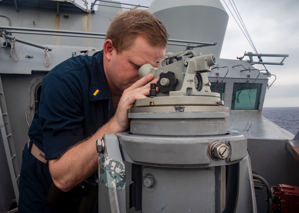 Sailors Stand Watch Aboard USS John Finn (DDG 113)