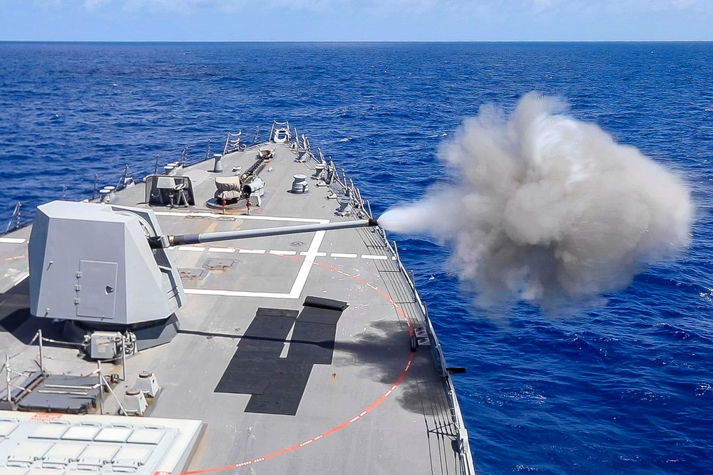 USS John Finn (DDG 113) Conducts Live-Fire Gunnery Exercise