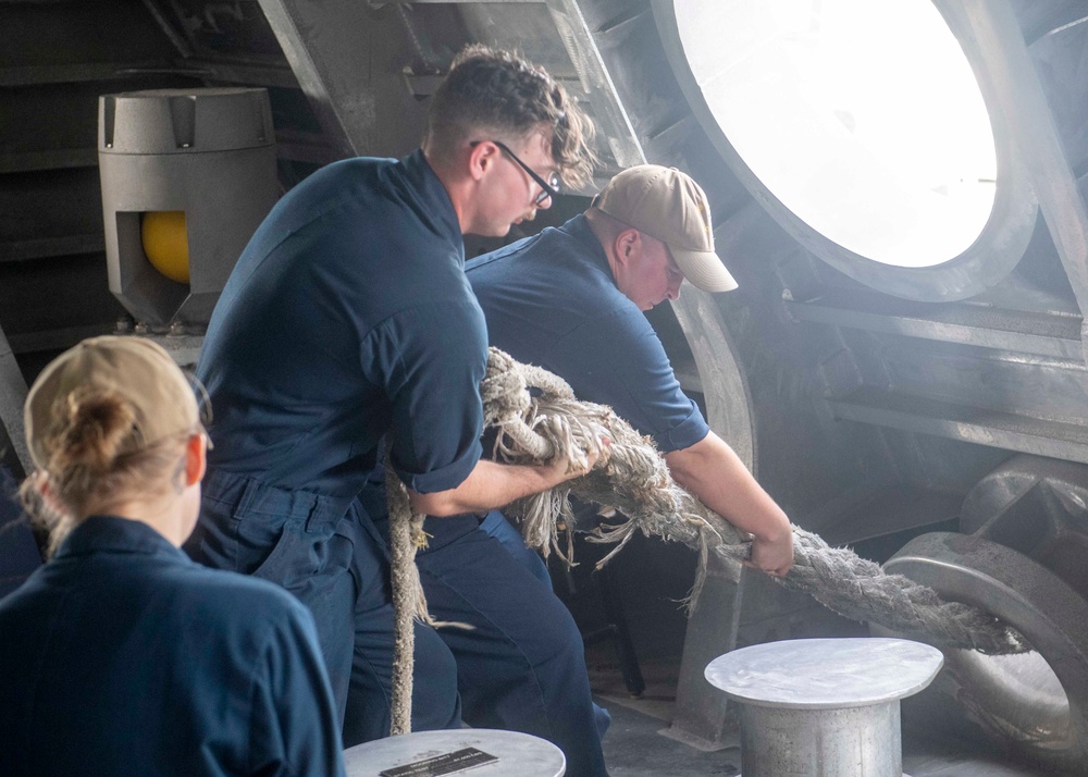 USS MANCHESTER (LCS 14) ARRIVES IN GUAM DURING EXERCISE PACIFIC GRIFFIN 2023