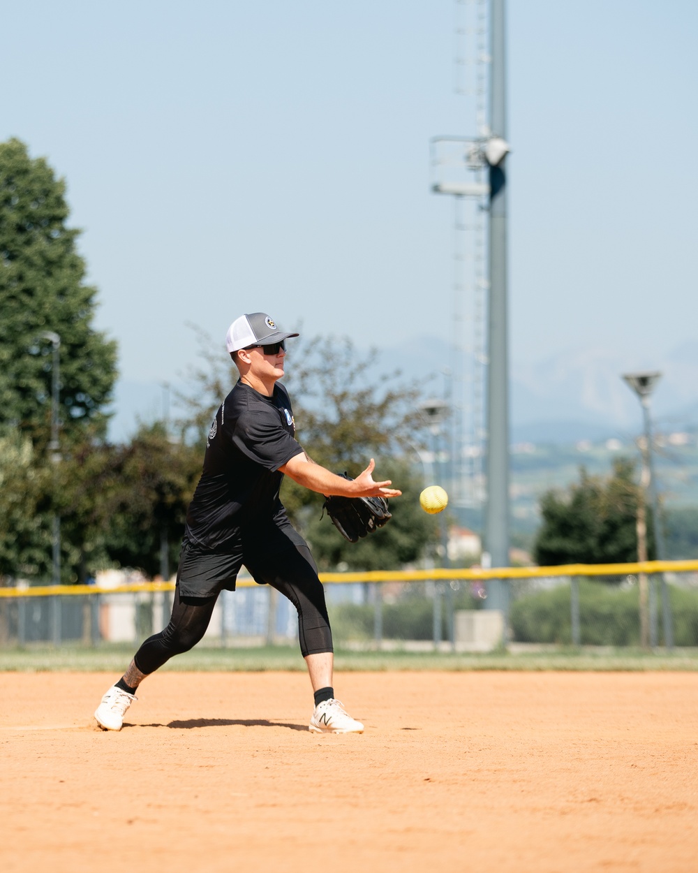 Sky Soldiers Compete In A Softball Event During Bayonet Week