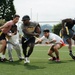 Sky Soldiers Compete In Flag Football Event During Bayonet Week
