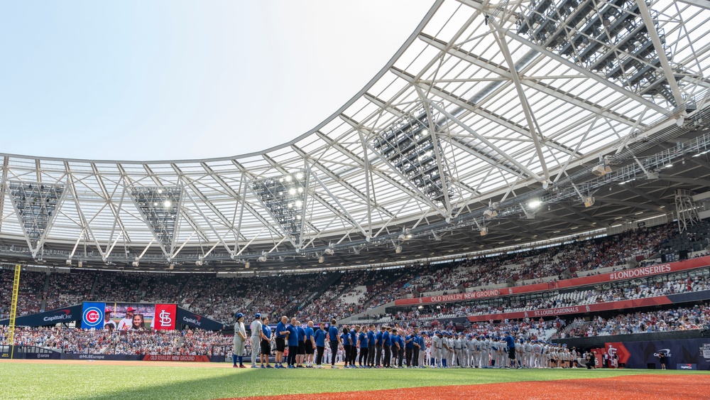 Team Mildenhall Airmen support MLB London Series