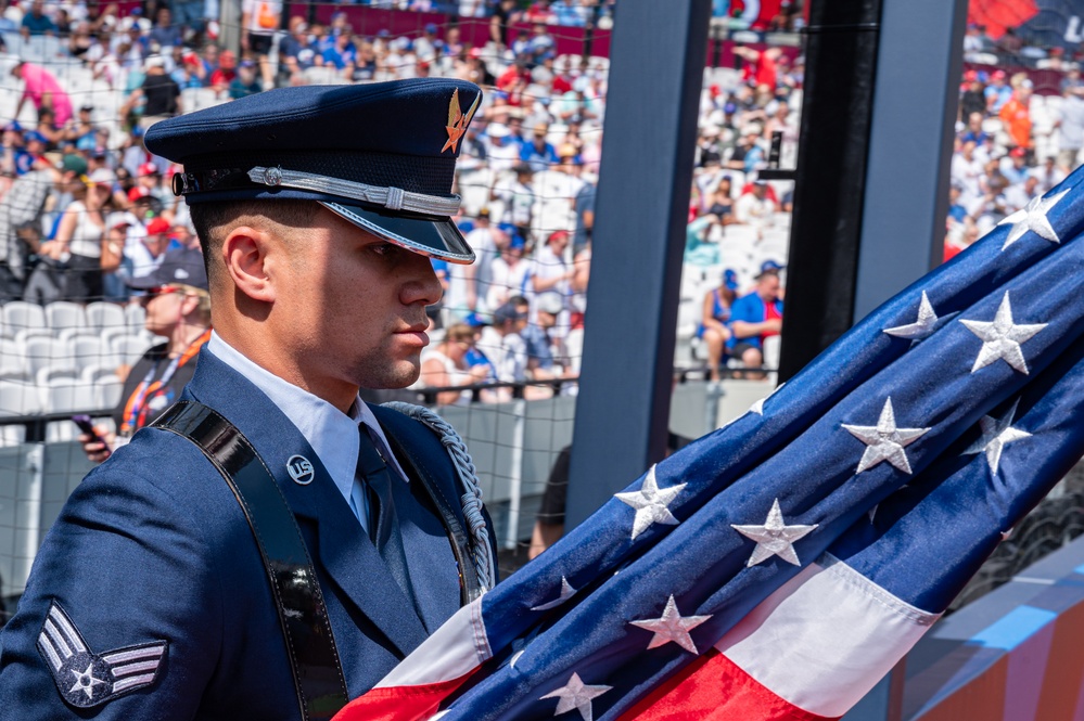 Team Mildenhall Airmen support MLB London Series