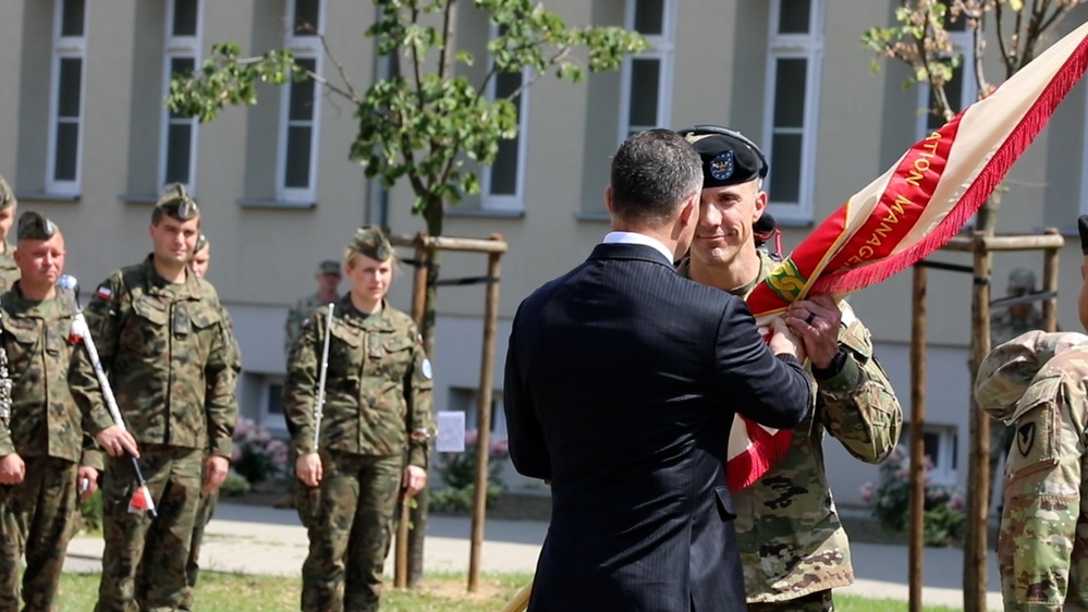 USAG Poland holds first change of command