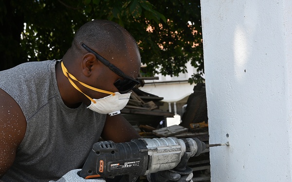 435th AGOW Airmen blend resiliency with giving back