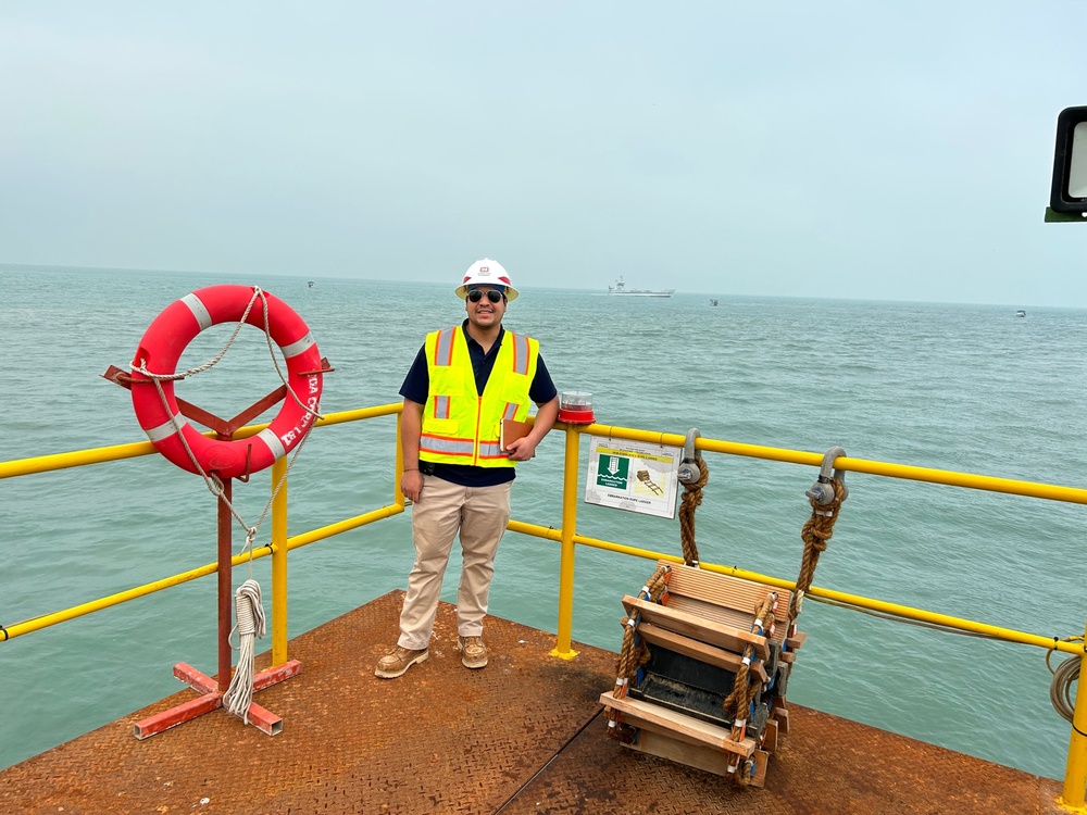 Inspection of pier project in Kuwait