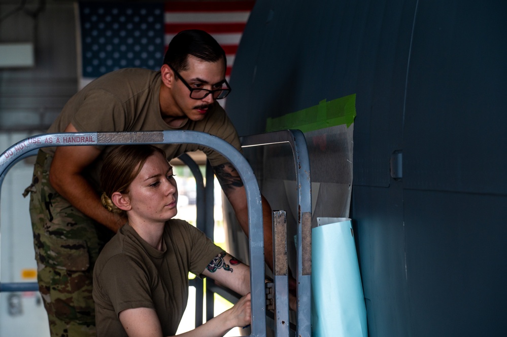MacDill KC-135 Stratotanker Nose Art for Operation Centennial Contact