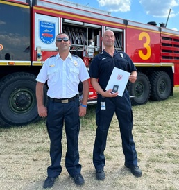 Garrison Wiesbaden firefighter honored by German state of Hesse Minister President