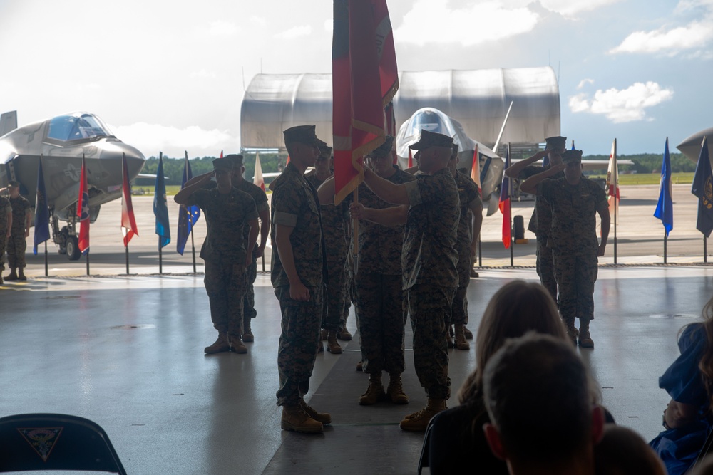 VMFAT-501 Change of Command ceremony