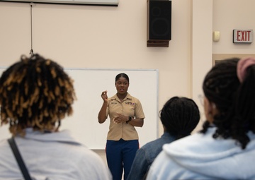Parris Island Band teaches master class at 2023 Athena Music Camp