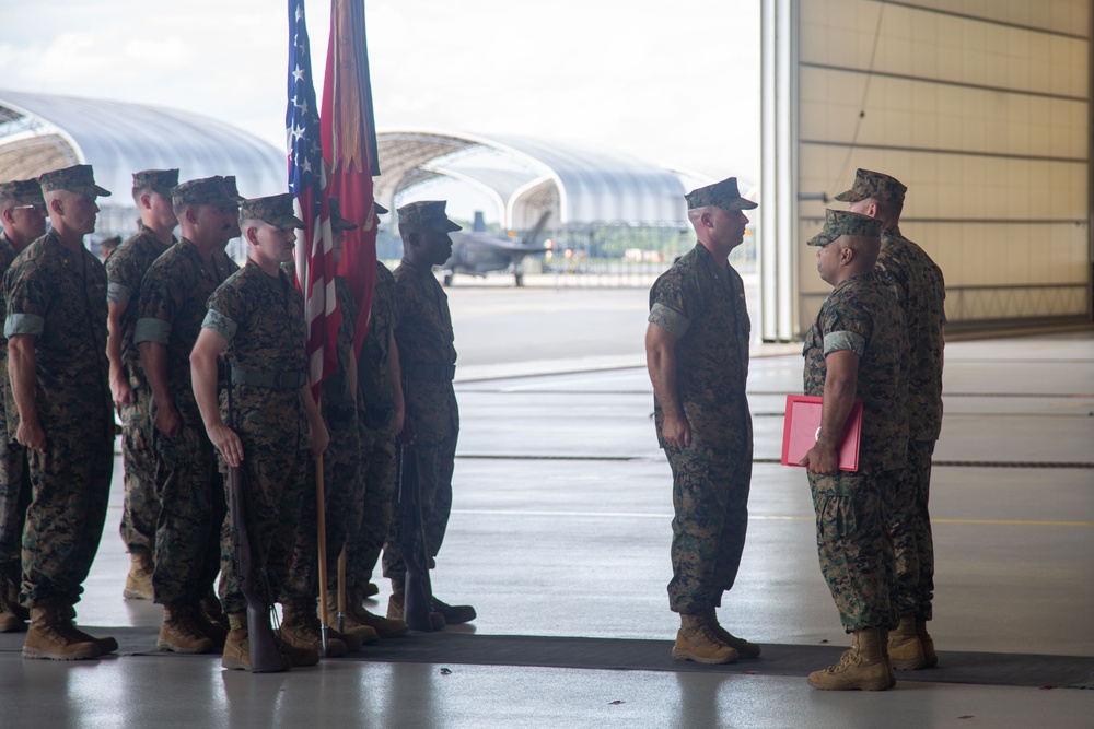 VMFAT-501 Change of Command ceremony