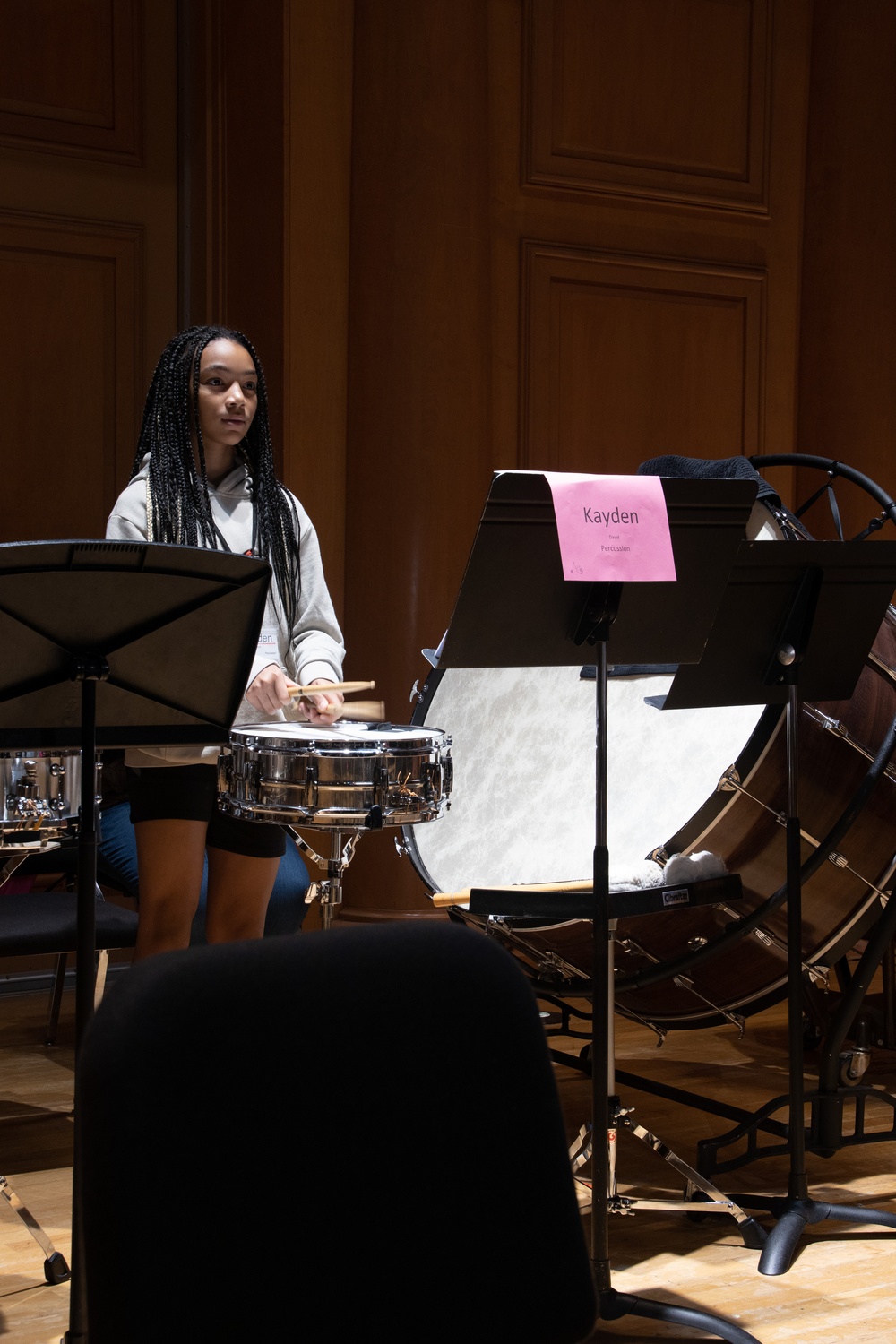 Parris Island Band teaches master class at 2023 Athena Music Camp