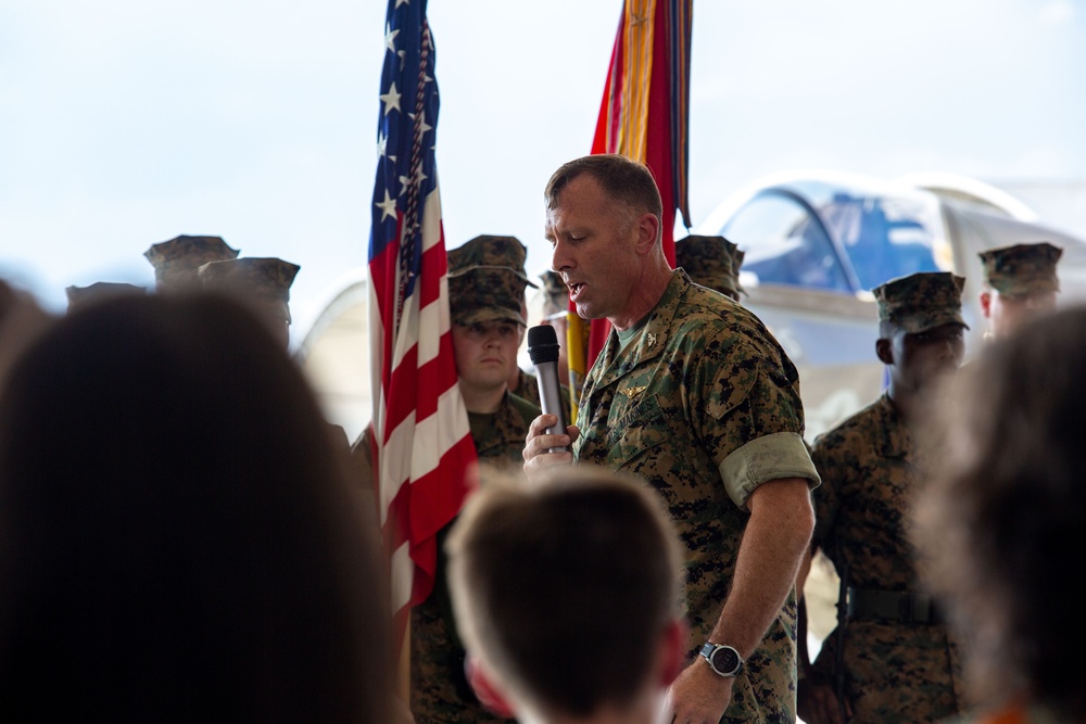 VMFAT-501 Change of Command ceremony