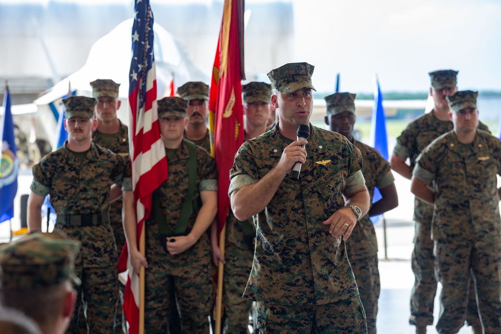 VMFAT-501 Change of Command ceremony
