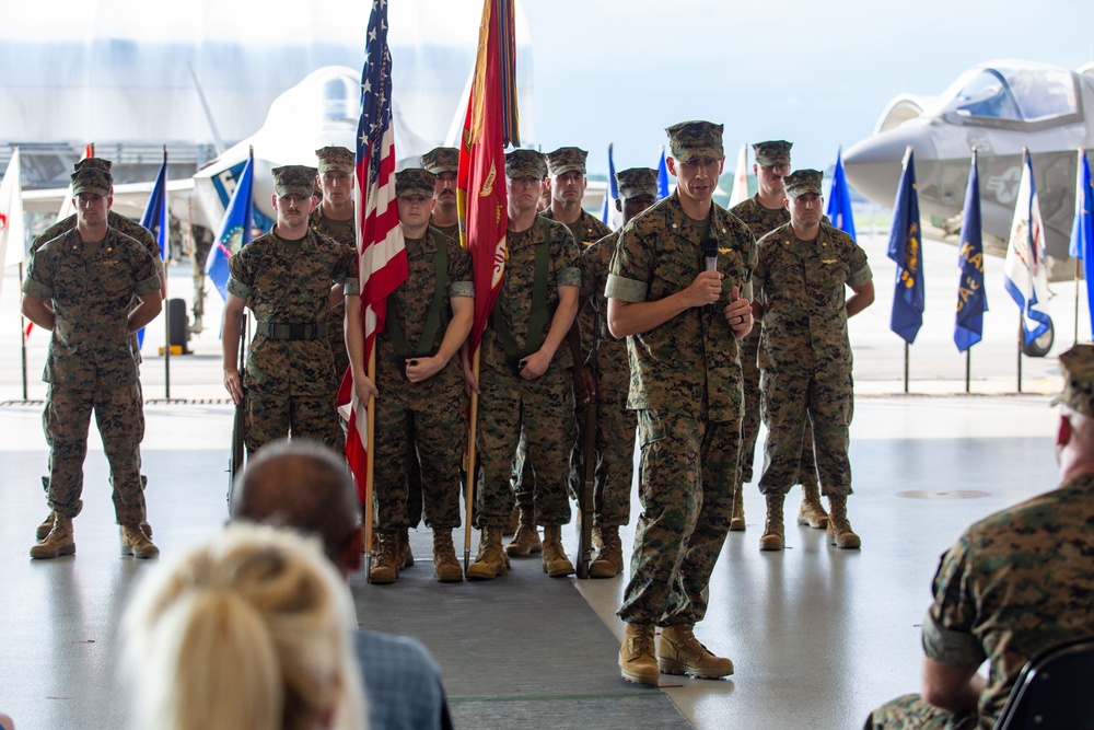 VMFAT-501 Change of Command ceremony