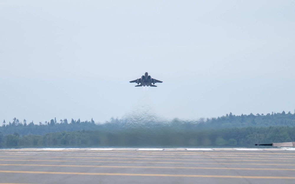 Rapid Ascent; F-15E’s Take Off