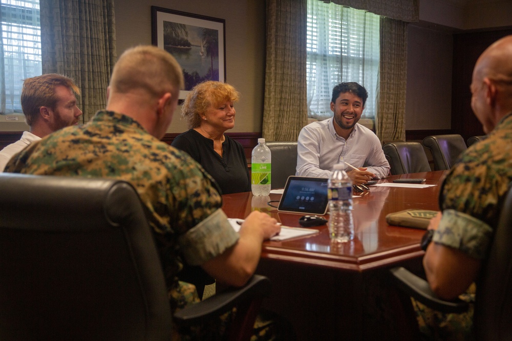 Congresswoman Nancy Mace's staff members visit MCAS Beaufort