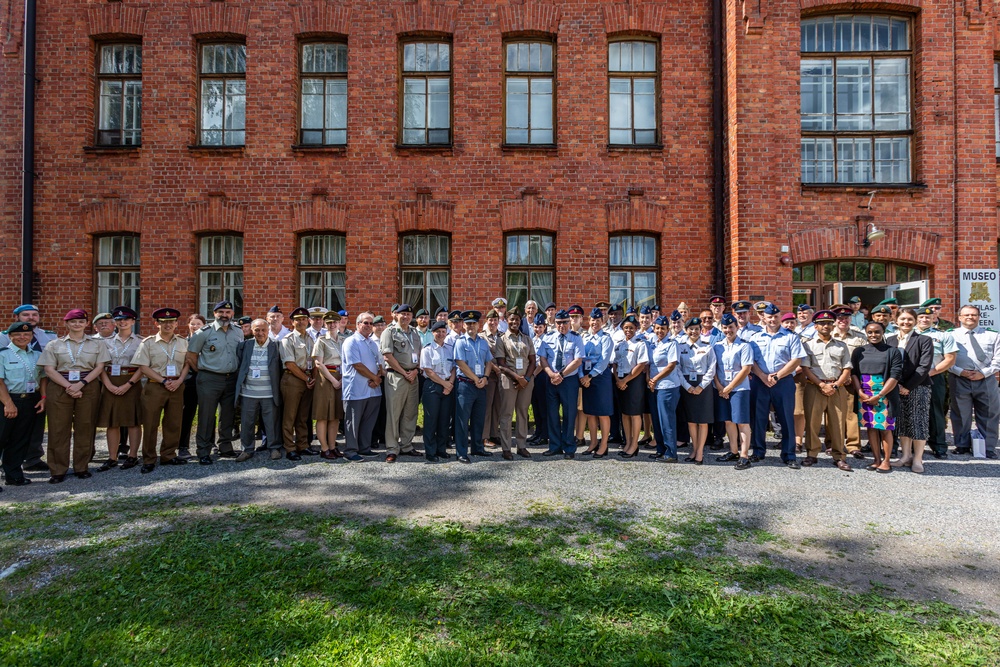 Interallied Confederation of Medical Reserve Officers pose for the camera