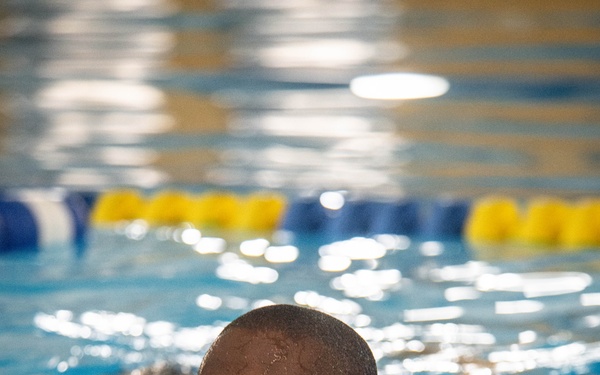 Recruits Test for the Swim Qualification at US Navy Recruit Training Command