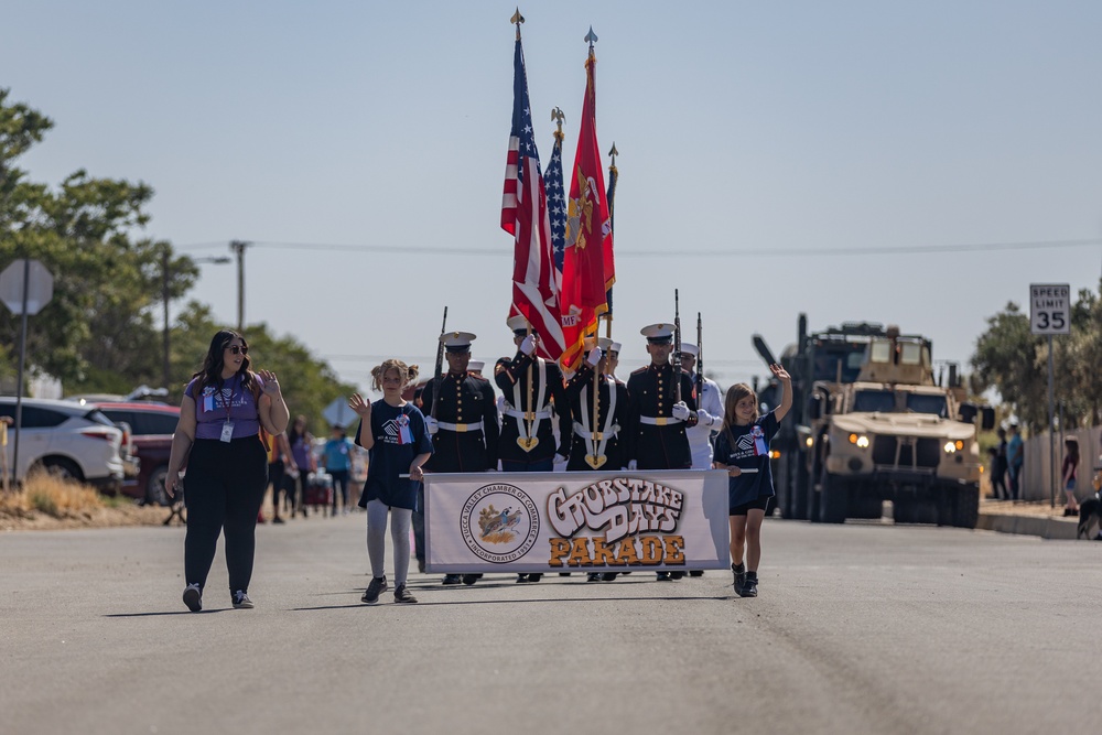 Combat Center Marines and Sailors participate in Grubstake Days Parade