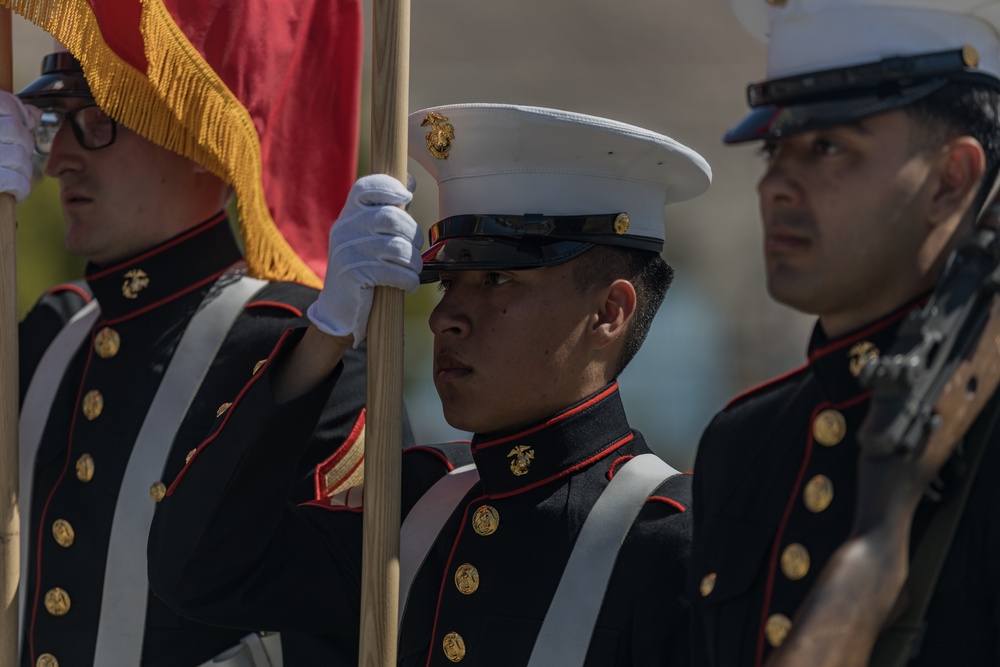 Combat Center Marines and Sailors participate in Grubstake Days Parade