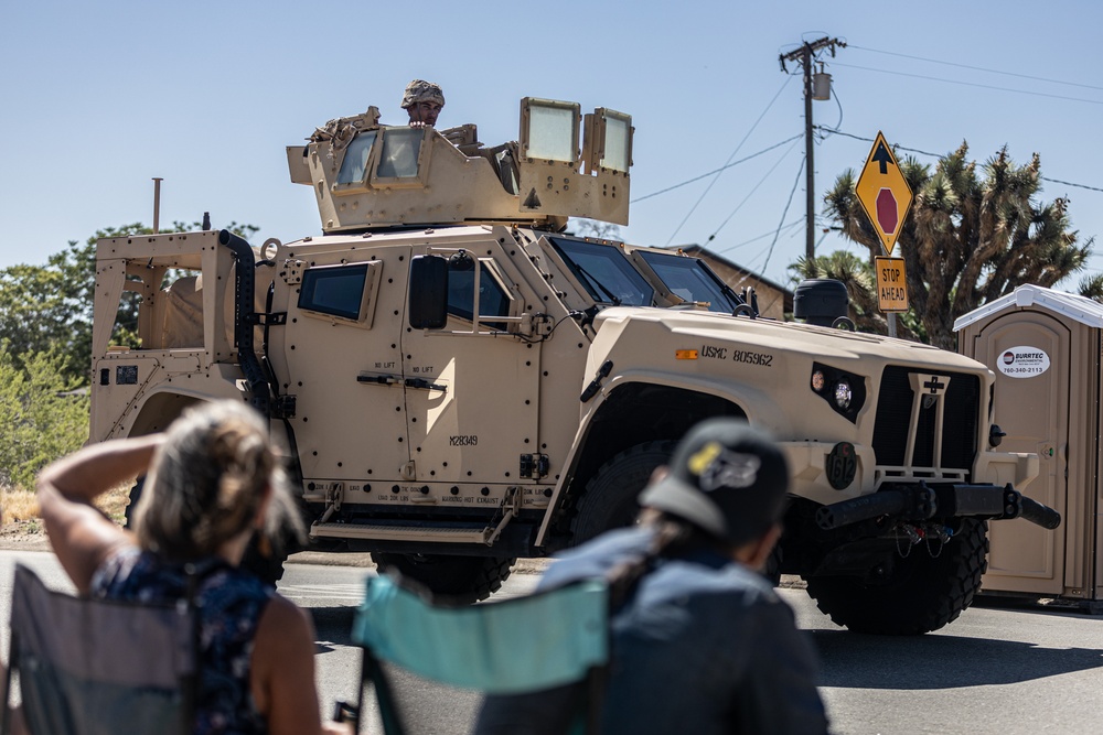 Combat Center Marines and Sailors participate in Grubstake Days Parade