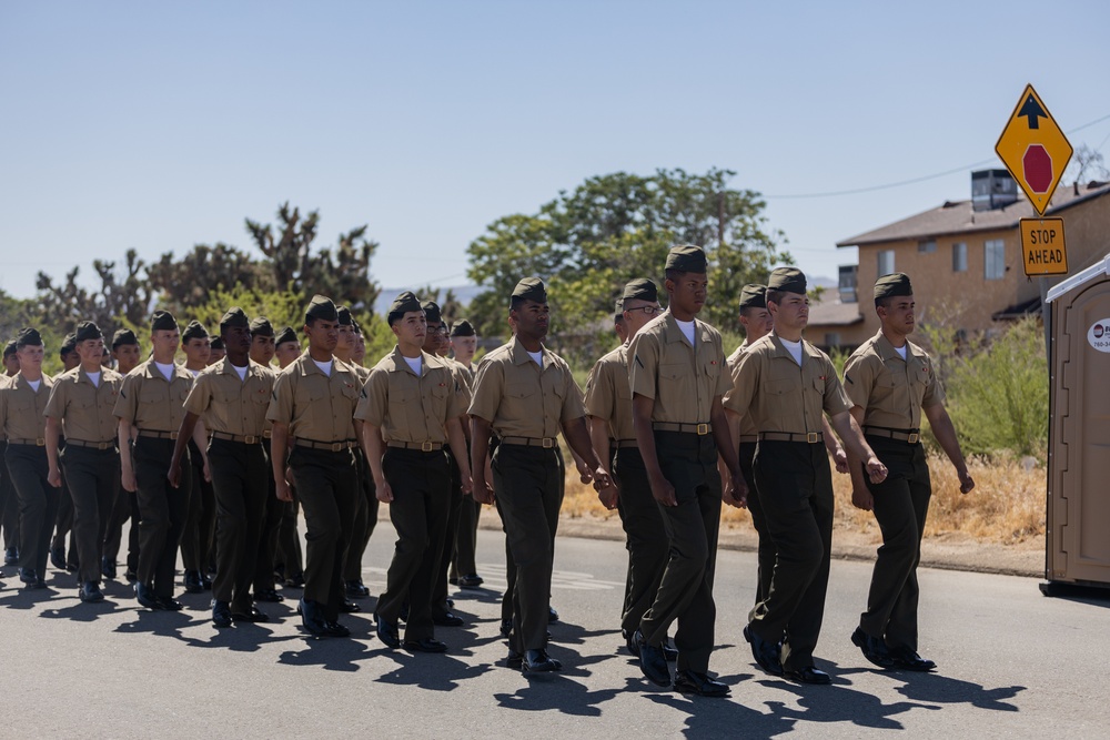 Combat Center Marines and Sailors participate in Grubstake Days Parade