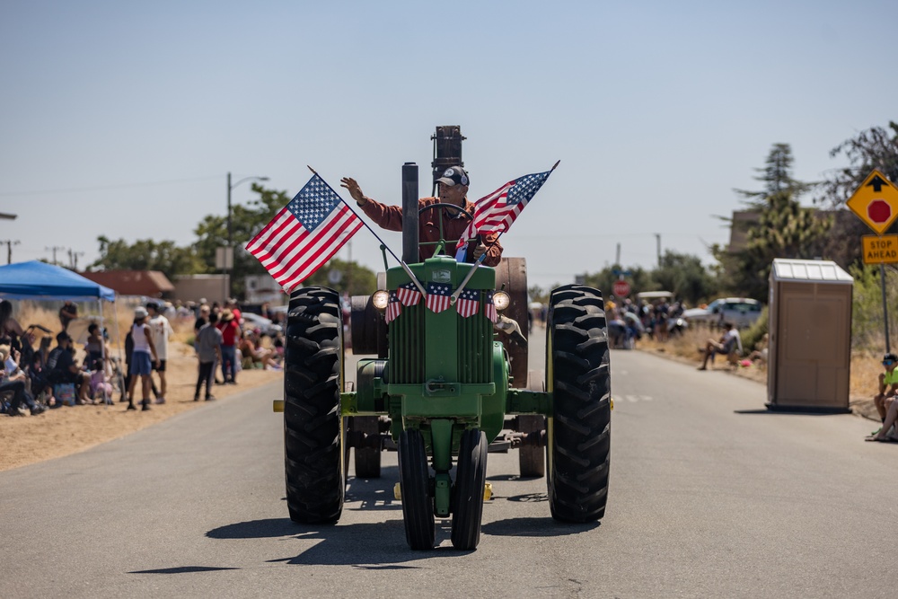 Combat Center Marines and Sailors participate in Grubstake Days Parade