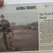 News-clipping about SFC Ryan K. Baqui on deployment in Iraq in 2005.