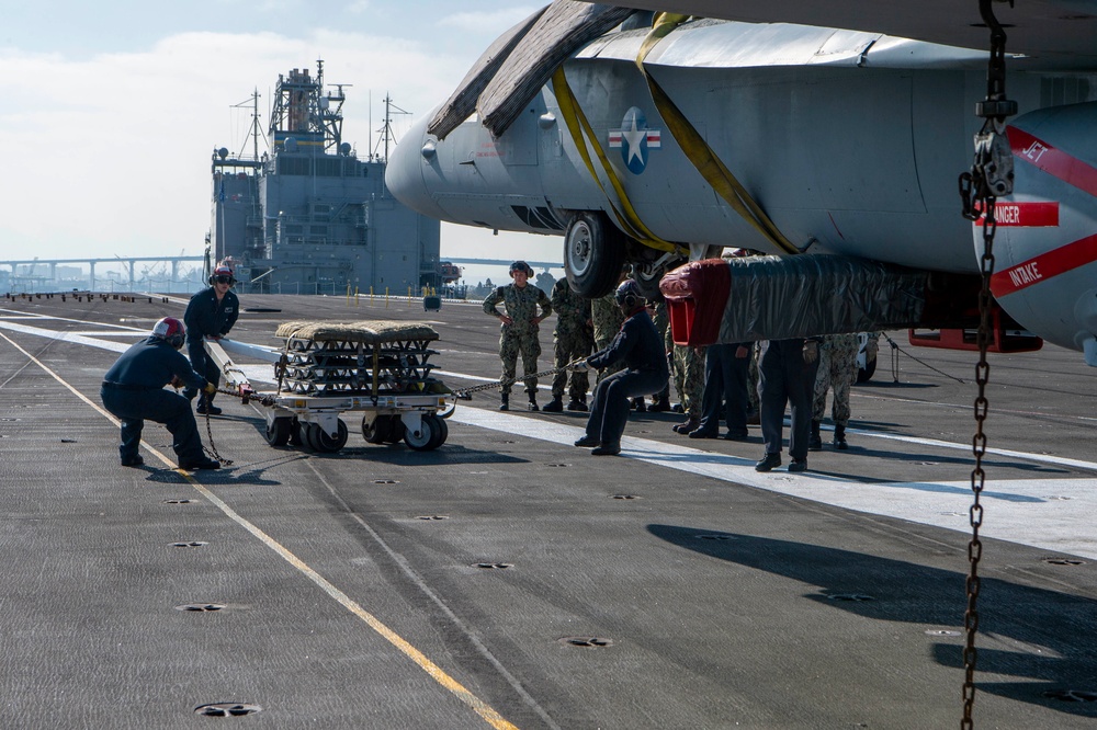 Sailors practice damage control aboard USS Carl Vinson (CVN 70)