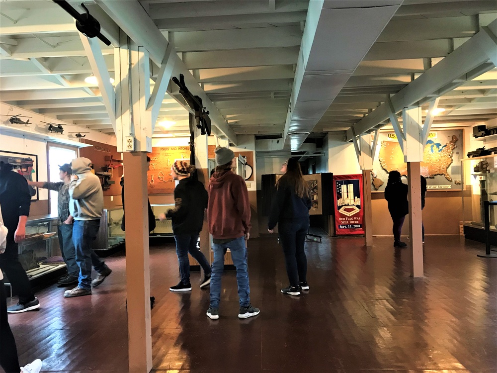 2019 Tour for Better Futures High School at Fort McCoy Commemorative Area