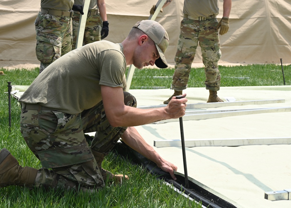 Airmen conducted hands-on equipment training during exercise Violent Monopoly