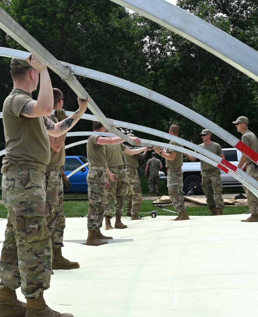 Airmen conducted hands-on equipment training during exercise Violent Monopoly