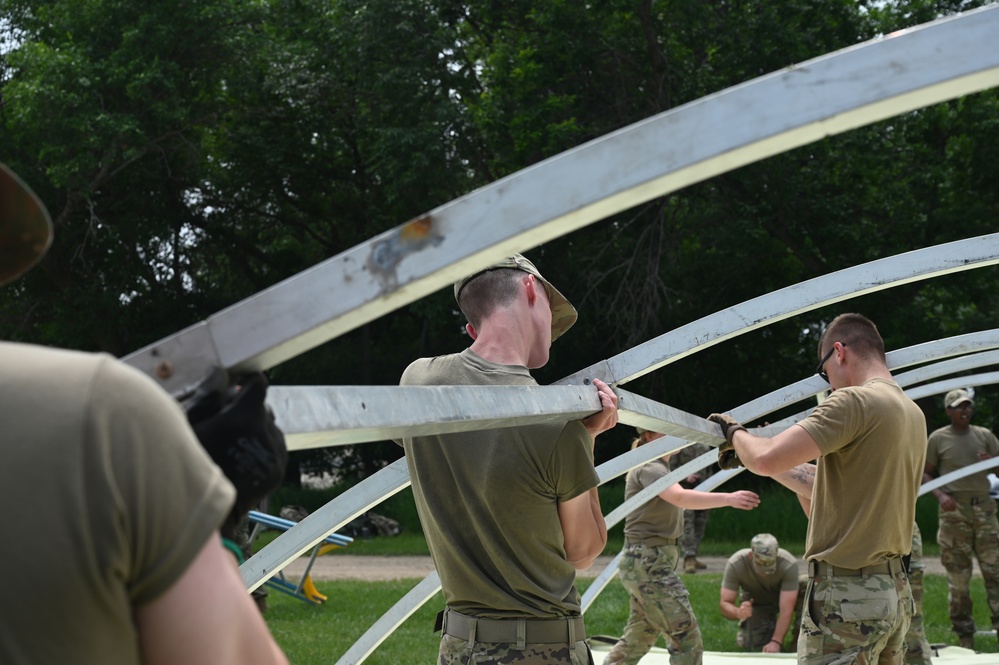 Airmen conducted hands-on equipment training during exercise Violent Monopoly