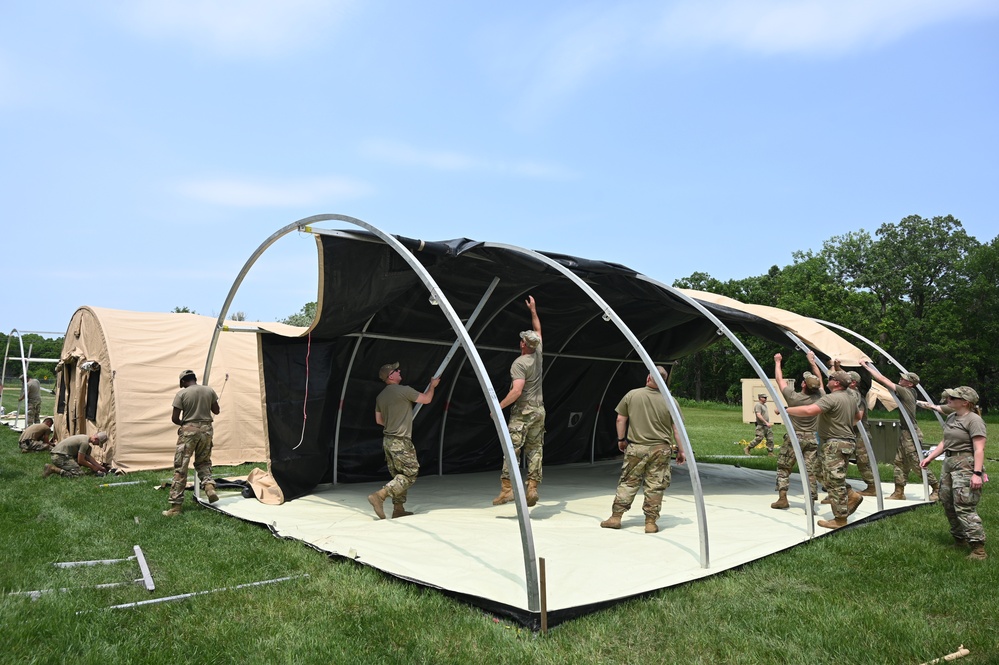 Airmen conducted hands-on equipment training during exercise Violent Monopoly