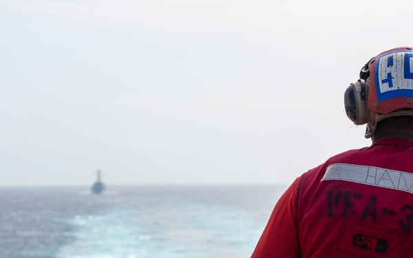 USS Dwight D. Eisenhower Conducts Simulated Straits Transit