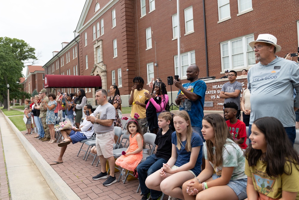 18th FISC Soldiers return from deployment – welcomed home by new commander