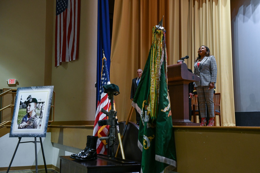 U.S. SOCOM honors retired SGM William &quot;Billy&quot; D. Waugh during a Memorial Ceremony