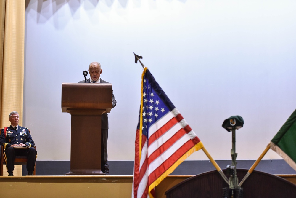 U.S. SOCOM honors retired SGM William &quot;Billy&quot; D. Waugh during a Memorial Ceremony