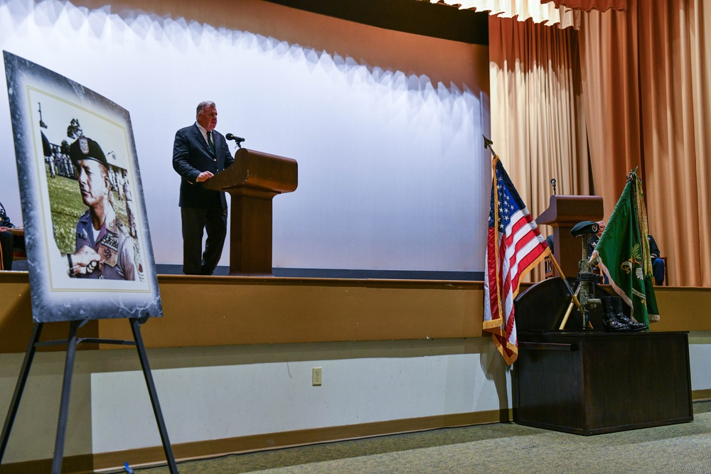 U.S. SOCOM honors retired SGM William &quot;Billy&quot; D. Waugh during a Memorial Ceremony