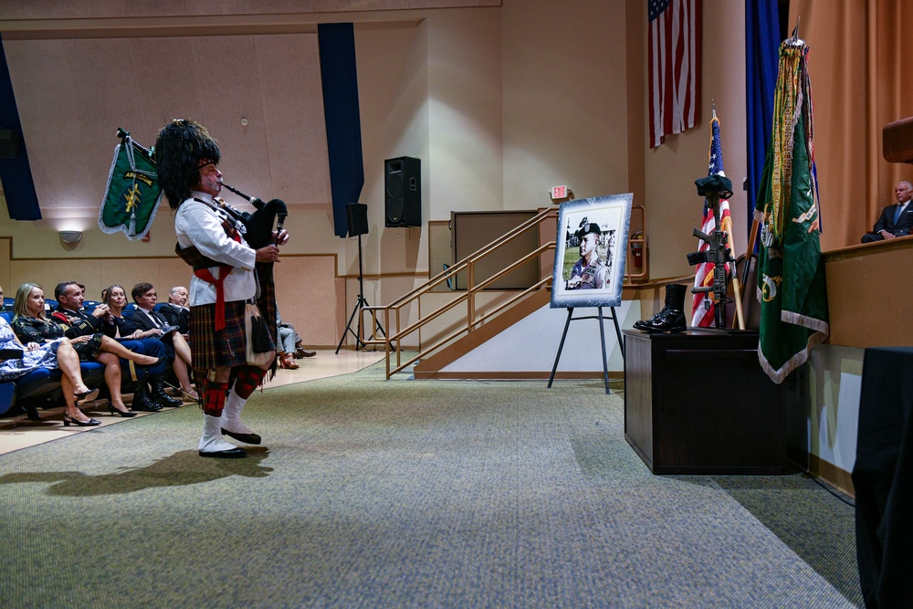 U.S. SOCOM honors retired SGM William &quot;Billy&quot; D. Waugh during a Memorial Ceremony