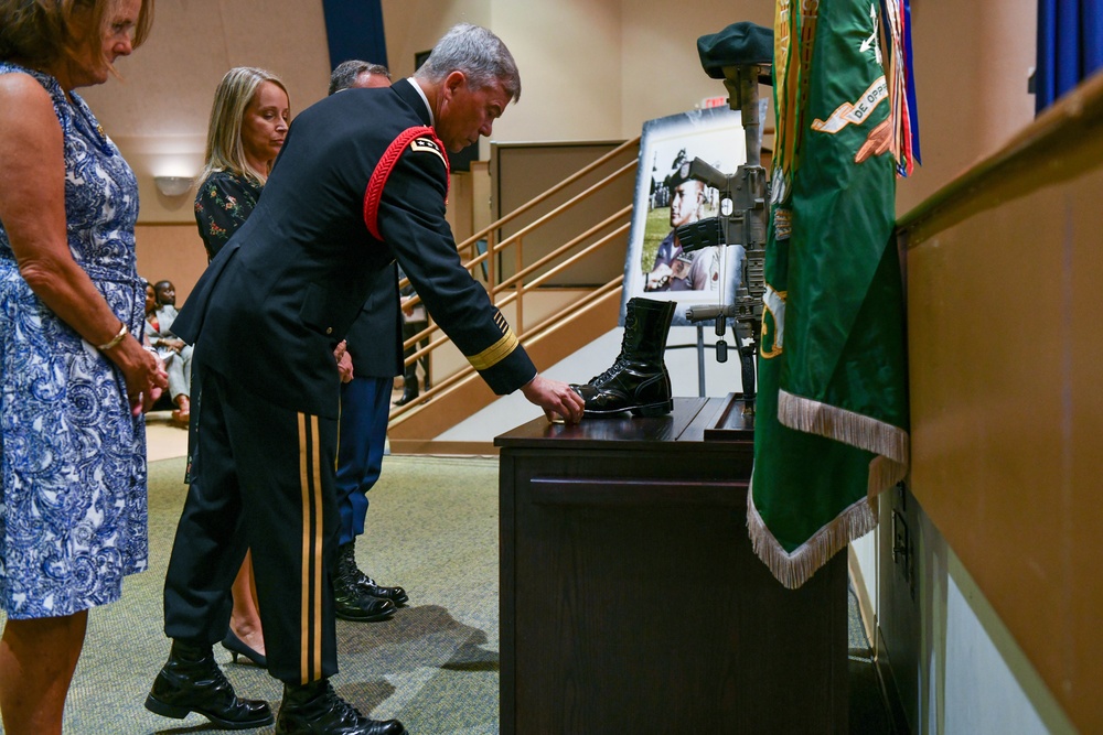 U.S. SOCOM honors retired SGM William &quot;Billy&quot; D. Waugh during a Memorial Ceremony