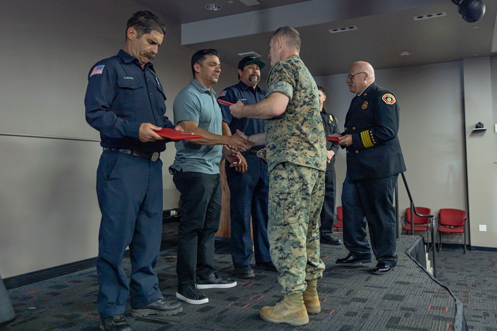 Camp Pendleton firefighters awarded for saving lives