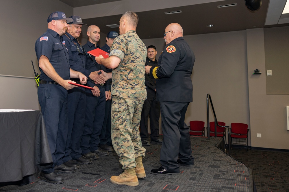 Camp Pendleton firefighters awarded for saving lives