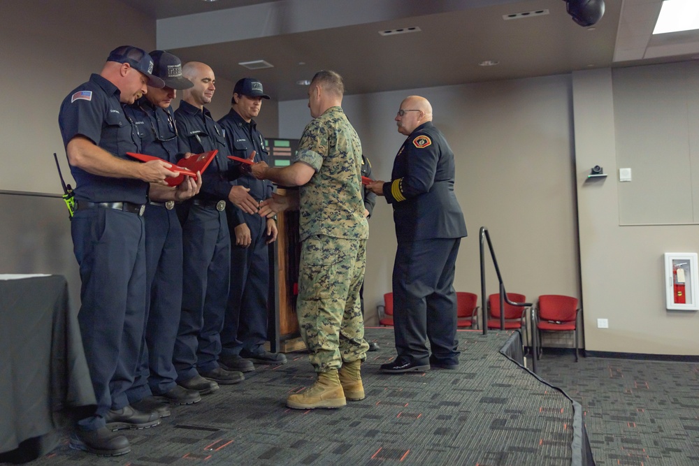 Camp Pendleton firefighters awarded for saving lives