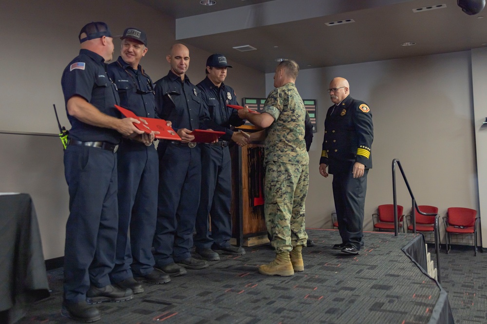 Camp Pendleton firefighters awarded for saving lives