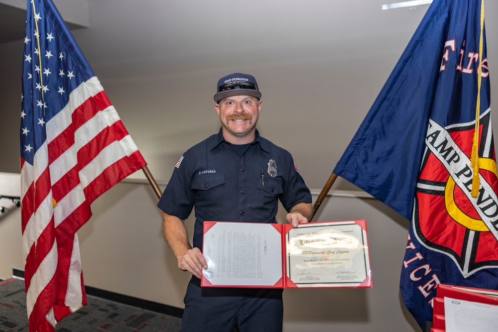 Camp Pendleton firefighters awarded for saving lives