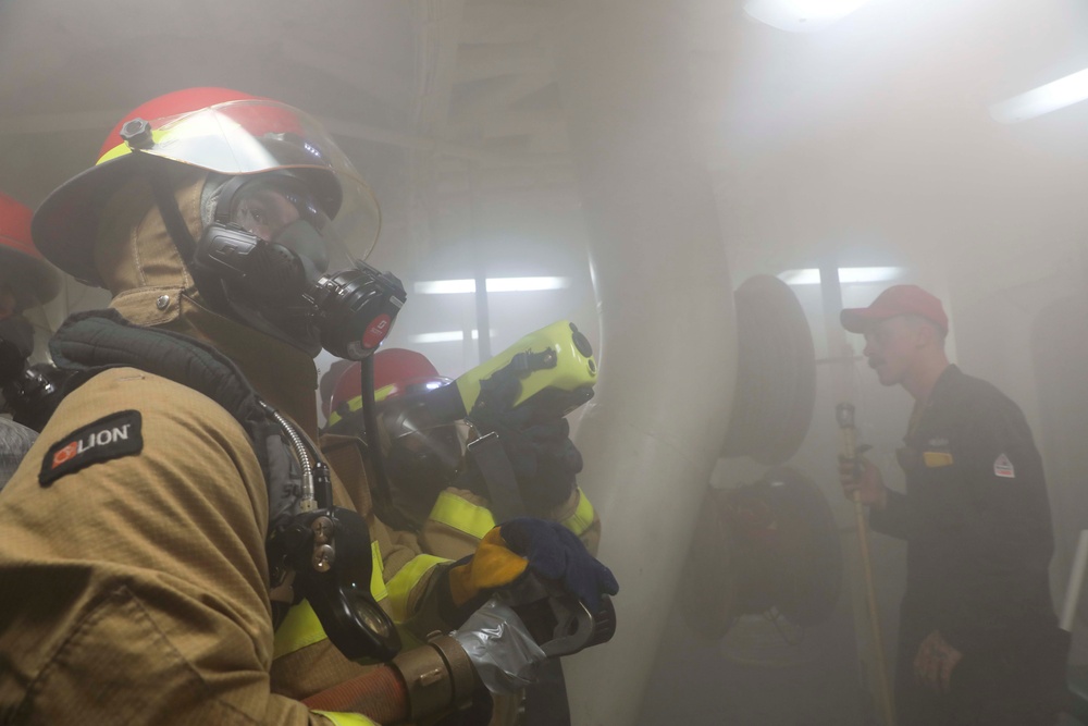 USS Paul Ignatius Holds Damage Control Drills