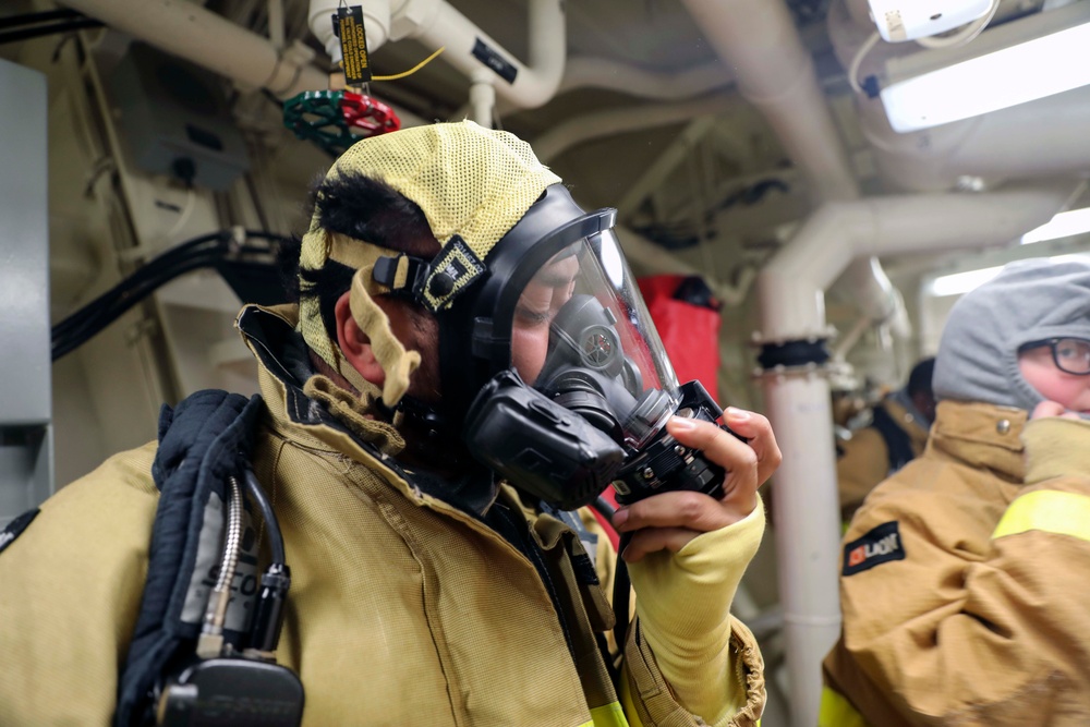 USS Paul Ignatius Holds Damage Control Drills