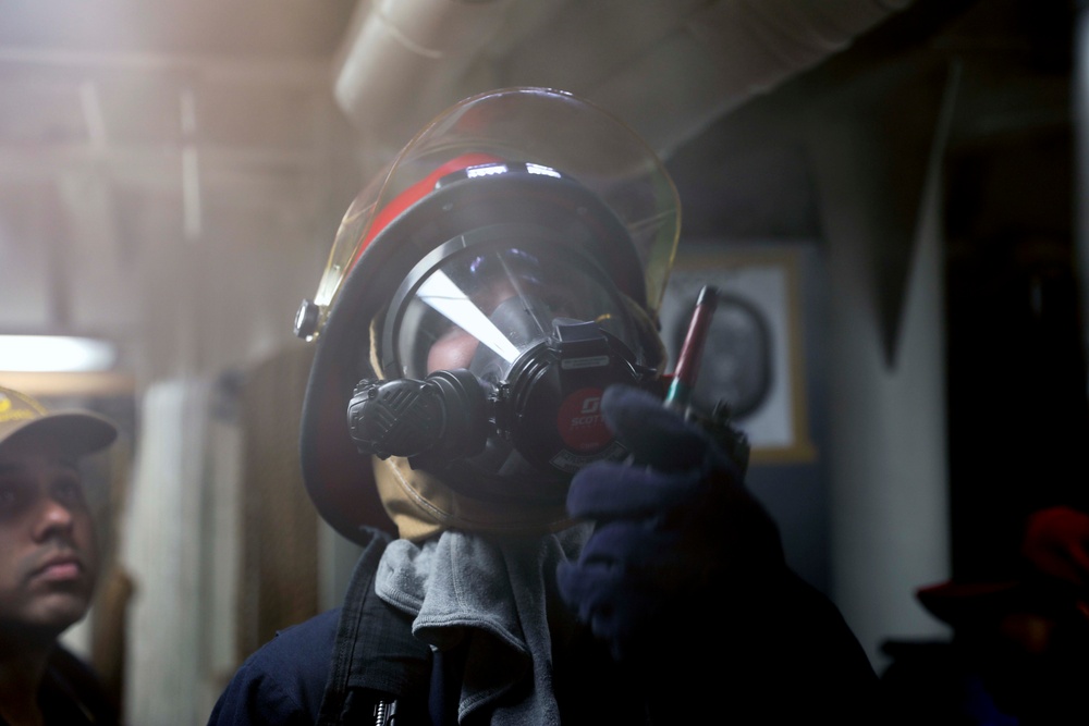 USS Paul Ignatius Holds Damage Control Drills